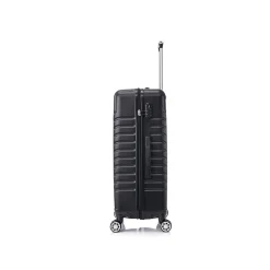 TUCCI Hardside Spinner Carry-On Luggage Set, TSA Checkpoint Friendly (S0567-03PC-BLK)