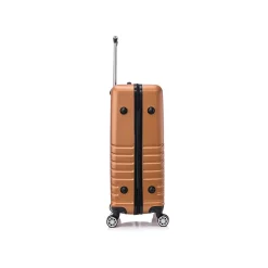 TUCCI Hardside Spinner Carry-On Luggage Set, TSA Checkpoint Friendly, Bronze Gold (S0567-03PC-BRGL)