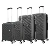 TUCCI Hardside Spinner Carry-On Luggage Set, TSA Checkpoint Friendly, Charcoal (T0533-04PC-CHL)