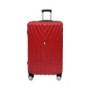 TUCCI Italy BORDO 22.8" Hardside Carry-On Suitcase, 8-Wheeled Spinner, Dark Red (T0323-20in-DRED)