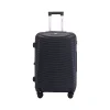 TUCCI Italy FLETTERE 22.8" Hardside Carry-On Suitcase, 8-Wheeled Spinner, Black (T0281-20in-BLK)