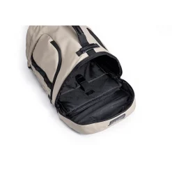 Tucci Laptop Backpack, Medium, Beige (T0641)