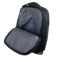 TUCCI Laptop Backpack, Medium, Black (T0574)