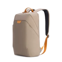 Tucci Laptop Backpack, Medium, Beige (T0587)