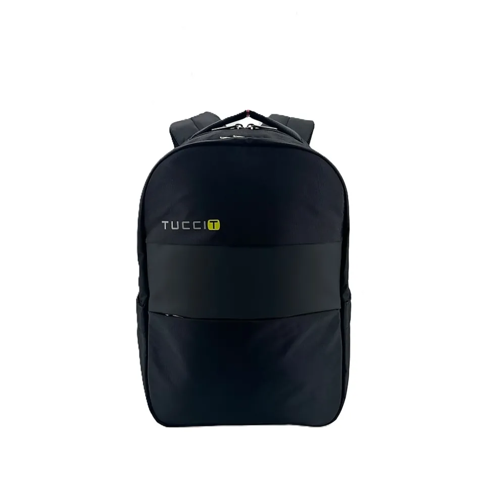 Tucci Laptop Backpack, Medium, Black (T0563)