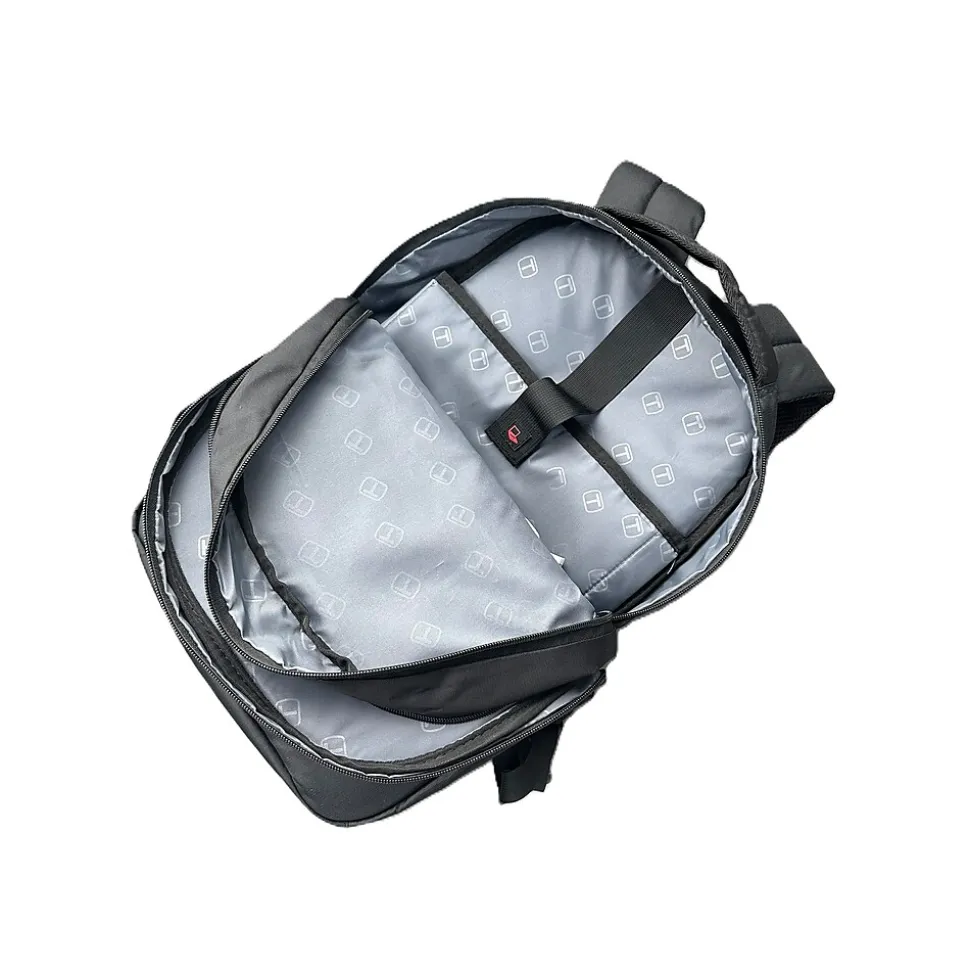 Tucci Laptop Backpack, Medium, Black (T0563)