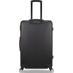 TUCCI 2-Piece Hardside Spinner Luggage Set, TSA Checkpoint Friendly, Black (S0536-02PC-BLK)