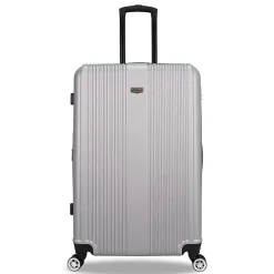 TUCCI 2-Piece Hardside Spinner Carry-On Luggage Set, TSA Checkpoint Friendly, Silver (S0536-02PC-SLV)