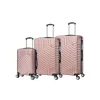 TUCCI 3-Piece Hardside Spinner Carry-On Luggage Set, TSA Checkpoint Friendly, Rose Gold (S0567-03PC-RGD)