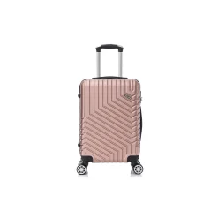 TUCCI 3-Piece Hardside Spinner Carry-On Luggage Set, TSA Checkpoint Friendly, Rose Gold (S0567-03PC-RGD)