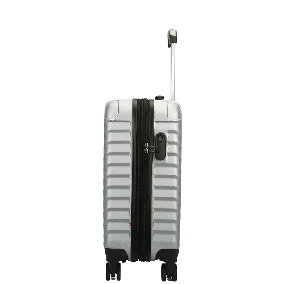 TUCCI 2-Piece Hardside Spinner Carry-On Luggage Set, TSA Checkpoint Friendly (T0293-02PC-SLV)