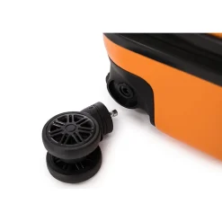 TUCCI 3-Piece Hardside Spinner Carry-On Luggage Set, TSA Checkpoint Friendly, Burnt Orange (S0568-03PC-BRTO)