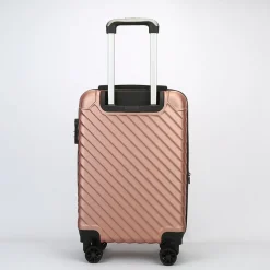 TUCCI 2-Piece Hardside Spinner Carry-On Luggage Set, TSA Checkpoint Friendly, Rose Gold (T0293-02PC-RGD)