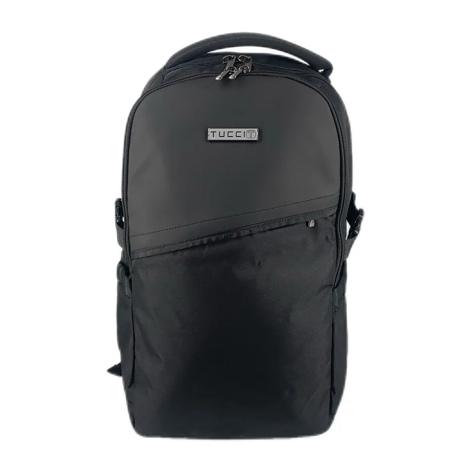 Tucci SprintRider Laptop Backpack, Medium, Black (T0568)