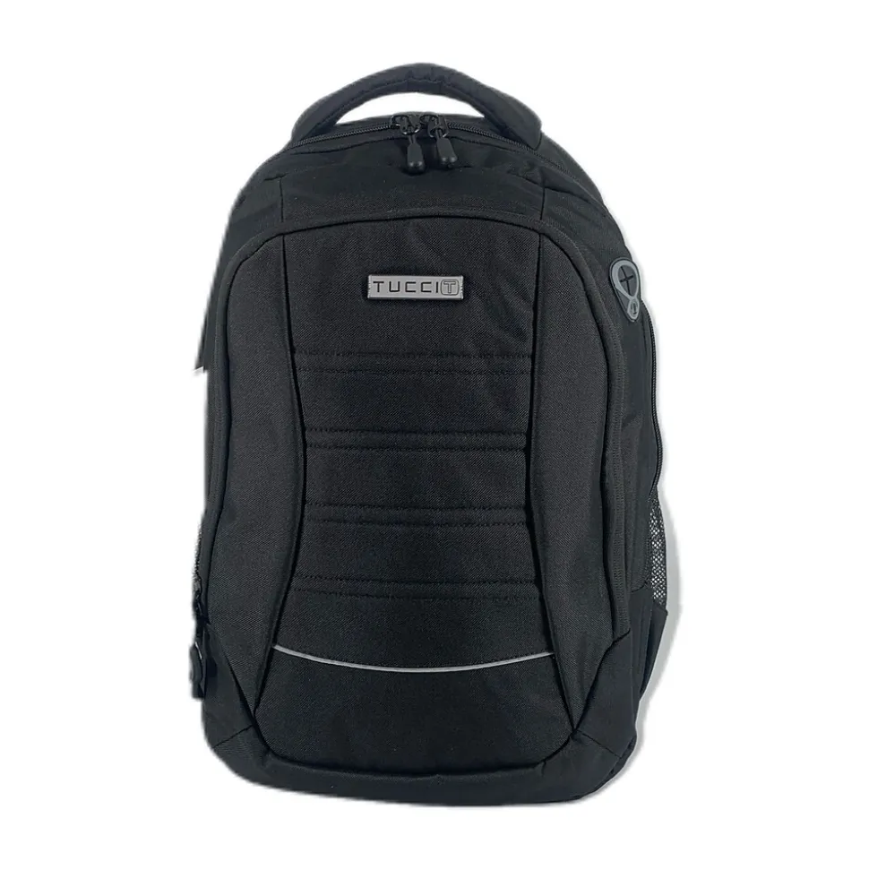 Tucci TrailBlazer Laptop Backpack, Medium, Black (T0567)