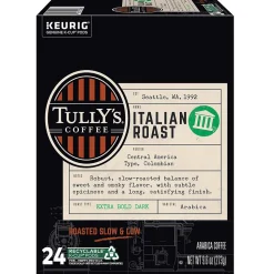 Tully's Coffee Italian Coffee Keurig® K-Cup® Pods, 96/Carton (GMT193019CT)