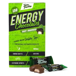Turbo Truffles Energy Chocolate Truffles Mint Madness, 50/Pack (220-00987)