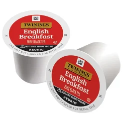 Twinings English Breakfast Black Tea, Keurig® K-Cup® Pods, 24/Box (TNA85780)