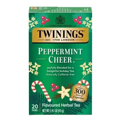 Twinings of London Decaf Peppermint Herbal Tea Bags, 20/Box (F14721)
