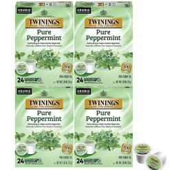 Twinings Pure Peppermint Herbal Tea, Keurig® K-Cup® Pods, 96/Carton (TNA85813CT)
