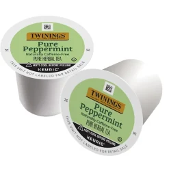 Twinings Pure Peppermint Herbal Tea, Keurig® K-Cup® Pods, 96/Carton (TNA85813CT)