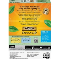 Twinings Pure Peppermint Herbal Tea, Keurig® K-Cup® Pods, 96/Carton (TNA85813CT)