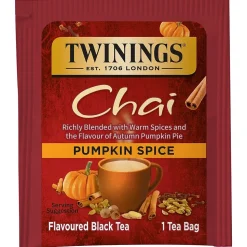 Twinings Winter Teas Pumpkin Spice, Chai, 20/Box (TNA51382)