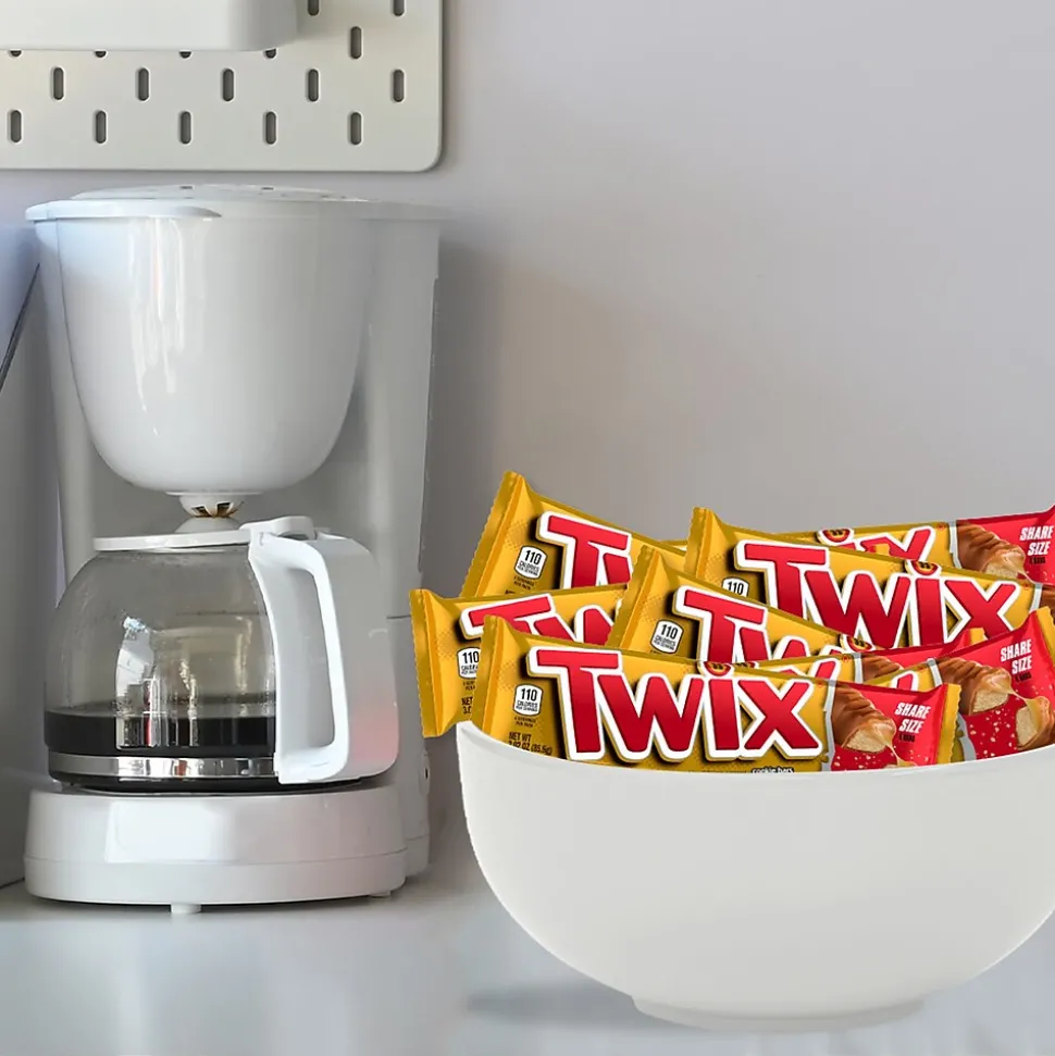Twix Caramel Sharing Size Chocolate Cookie Bar Candy, 3.02 oz Bar, 24/Box (MMM35387)
