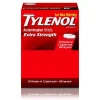 Tylenol Extra Strength Caplets, Fever Reducer and Pain Reliever, 500 mg, 50 Count, 2/Pack (487348)