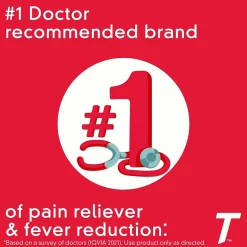 Tylenol Extra Strength Caplets, Fever Reducer and Pain Reliever, 500 mg, 10 Count (703662)