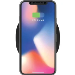 Tzumi Wireless Power Desk Pad, 10 Watt, Black