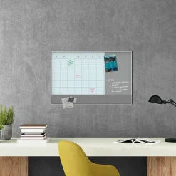 U Brands Combination Dry-Erase Whiteboard, Aluminum Frame, 3' x 2' (3197U00-01)