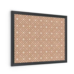 U Brands Fashion Cork Bulletin Board, Black Frame, 16