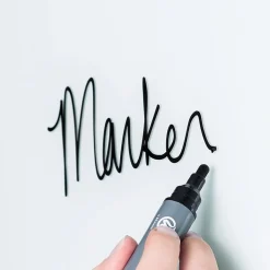 U Brands Floating Glass Ghost Grid Dry Erase Board, Frameless, 3' x 2' (2798U00-01)