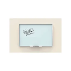 U Brands Glass Dry-Erase Whiteboard, Aluminum Frame, 6' x 4' (2827U00-01)