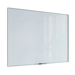 U Brands Glass Dry-Erase Whiteboard, Aluminum Frame, 4' x 3' (2826U00-01)