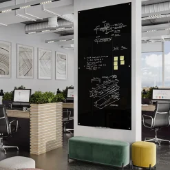 U Brands Glass Dry-Erase Whiteboard, 8' x 4' (3015U00-01)