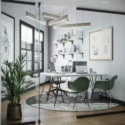 U Brands Linen Bulletin Board, Wood Frame, 4' x 3' (4894U00-01)