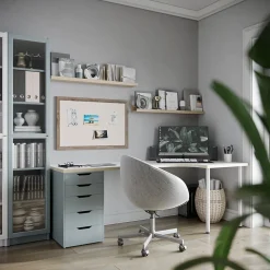 U Brands Linen Bulletin Board, Wood Frame, 3' x 2' (4891U00-01)