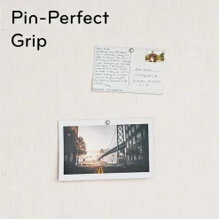 U Brands Linen Bulletin Board, Wood Frame, 6' x 4' (4897U00-01)