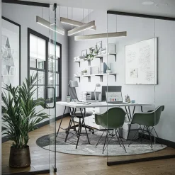 U Brands Magnetic Porcelain Dry-Erase Whiteboard, Aluminum Frame, 4' x 3' (4900U00-01)