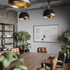 U Brands PINIT Steel Dry-Erase Whiteboard, Aluminum Frame, 6' x 4' (2808U00-01)