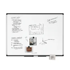 U Brands PINIT Steel Dry-Erase Whiteboard, Aluminum Frame, 4' x 3' (2807U00-01)