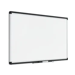 U Brands PINIT Steel Dry-Erase Whiteboard, Aluminum Frame, 3' x 2' (2805U00-01)