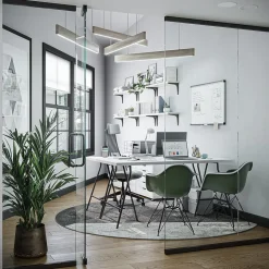 U Brands PINIT Steel Dry-Erase Whiteboard, Aluminum Frame, 3' x 2' (2805U00-01)