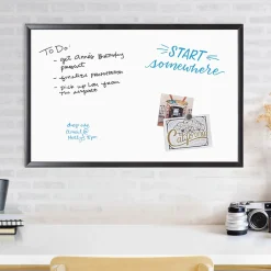 U Brands Steel Dry-Erase Whiteboard, Wood Frame, 2' x 3' (311U00-01)