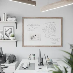 U Brands Steel Dry-Erase Whiteboard, MDF Frame, 3' x 4' (4893U00-01)