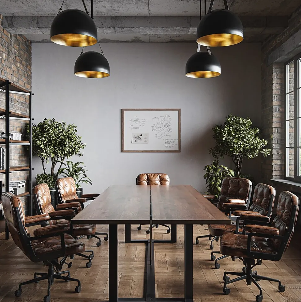 U Brands Steel Dry-Erase Whiteboard, MDF Frame, 3' x 4' (4893U00-01)