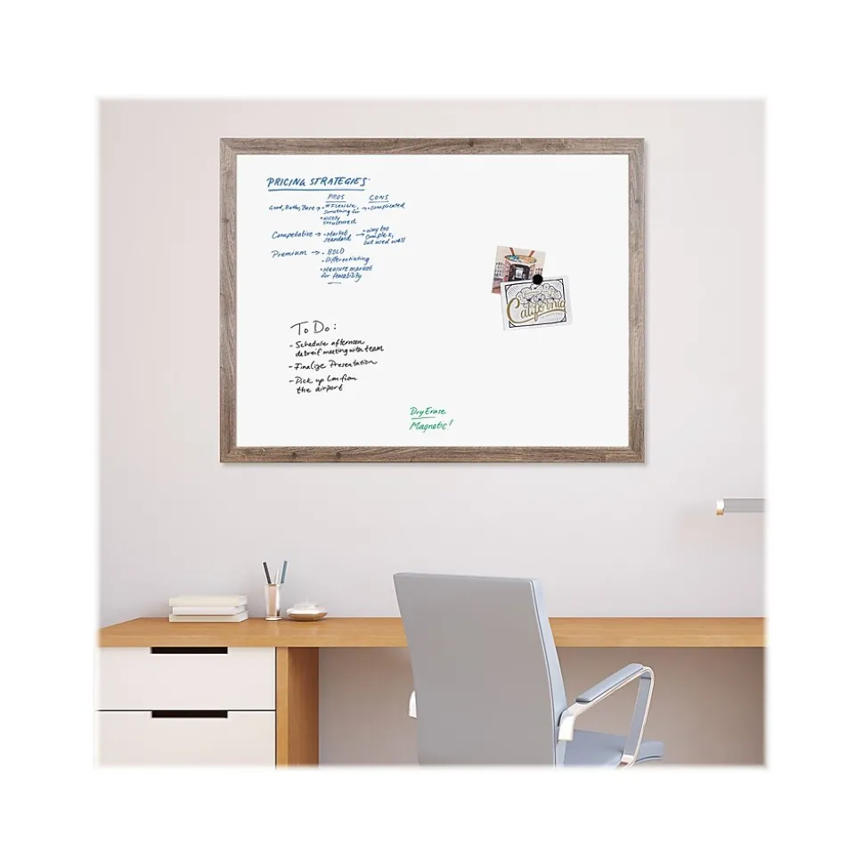 U Brands Steel Dry-Erase Whiteboard, MDF Frame, 2' x 3' (4890U00-01)