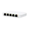 Ubiquiti UniFi Flex Mini 5-Port PoE Switch, 10Gbps, White, 5/Pack (USW-FLEX-MINI-5)